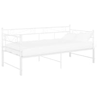 Telaio Divano Letto Estraibile Bianco in Metallo 90x200 cm cod mxl 41348