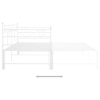 Telaio Divano Letto Estraibile Bianco in Metallo 90x200 cm cod mxl 41348