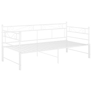 Telaio Divano Letto Estraibile Bianco in Metallo 90x200 cm cod mxl 41348