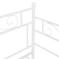 Telaio Divano Letto Estraibile Bianco in Metallo 90x200 cm cod mxl 41348