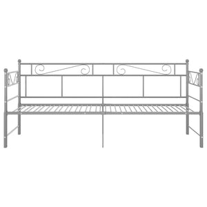 Telaio Divano Letto Estraibile Grigio in Metallo 90x200 cm