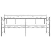 Telaio Divano Letto Estraibile Grigio in Metallo 90x200 cm 324772