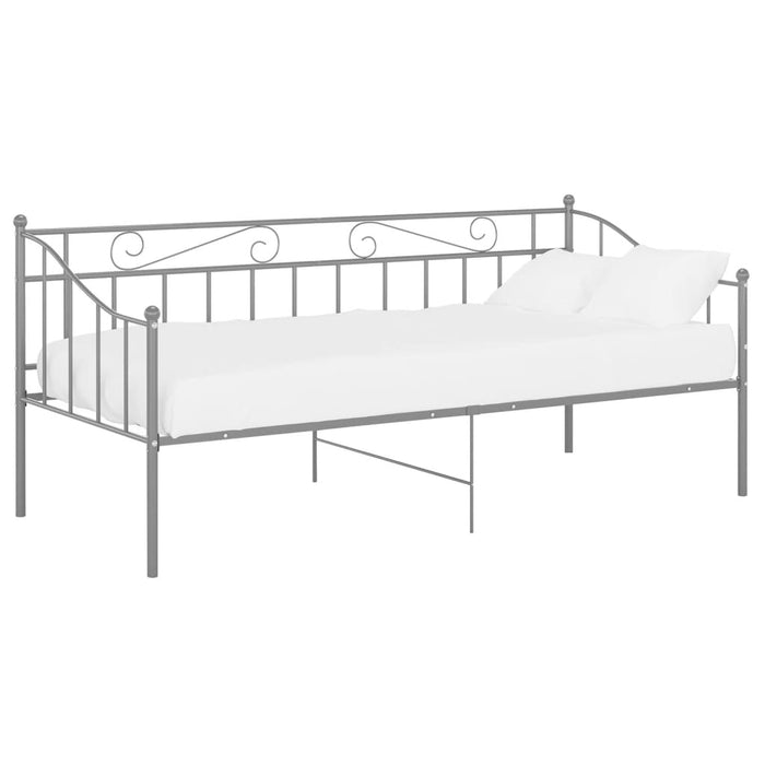 Telaio Divano Letto Grigio in Metallo 90x200 cm cod mxl 61182