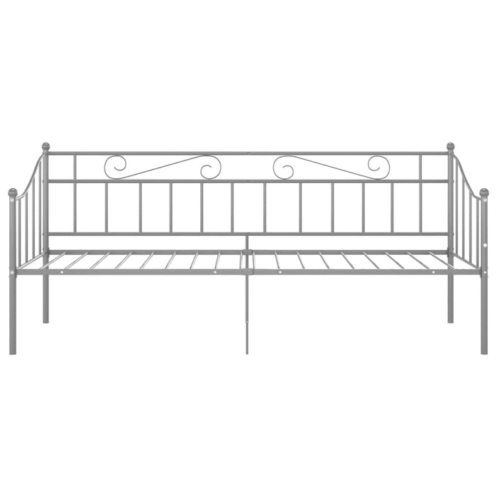 Telaio Divano Letto Grigio in Metallo 90x200 cm 324775