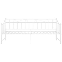 Telaio Divano Letto Estraibile Bianco in Metallo 90x200 cm