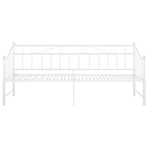 Telaio Divano Letto Estraibile Bianco in Metallo 90x200 cm