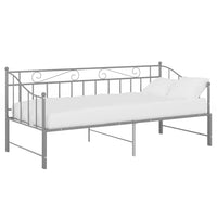 Telaio Divano Letto Estraibile Grigio in Metallo 90x200 cm cod mxl 61793