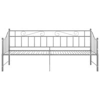 Telaio Divano Letto Estraibile Grigio in Metallo 90x200 cm cod mxl 61793