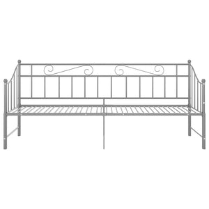 Telaio Divano Letto Estraibile Grigio in Metallo 90x200 cm 324778