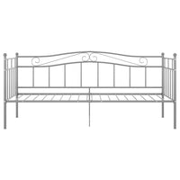 Telaio Divano Letto Grigio in Metallo 90x200 cm 324781