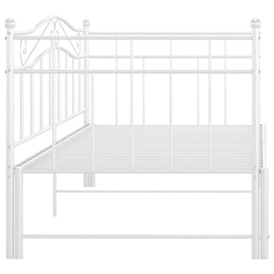 Telaio Divano Letto Estraibile Bianco in Metallo 90x200 cm cod mxl 60996
