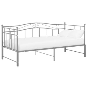 Telaio Divano Letto Estraibile Grigio in Metallo 90x200 cm cod mxl 64618
