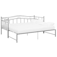 Telaio Divano Letto Estraibile Grigio in Metallo 90x200 cm cod mxl 64618