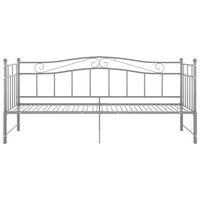 Telaio Divano Letto Estraibile Grigio in Metallo 90x200 cm cod mxl 64618
