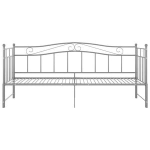 Telaio Divano Letto Estraibile Grigio in Metallo 90x200 cm 324784