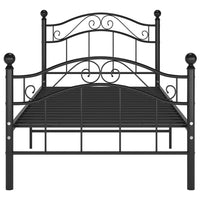 Giroletto Nero in Metallo 90x200 cmcod mxl 95496