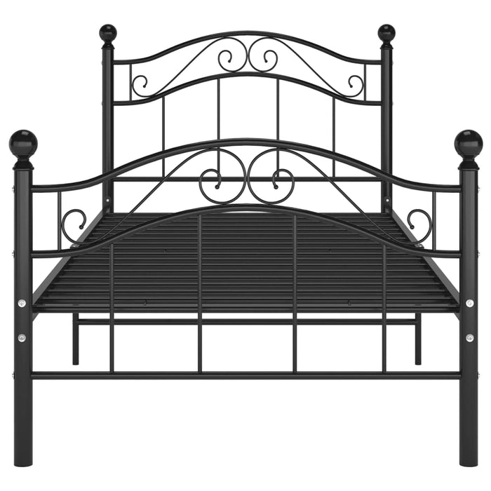 Giroletto Nero in Metallo 90x200 cmcod mxl 95496