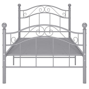 Giroletto-Struttura Letto Grigio in Metallo 90x200 cm 925676