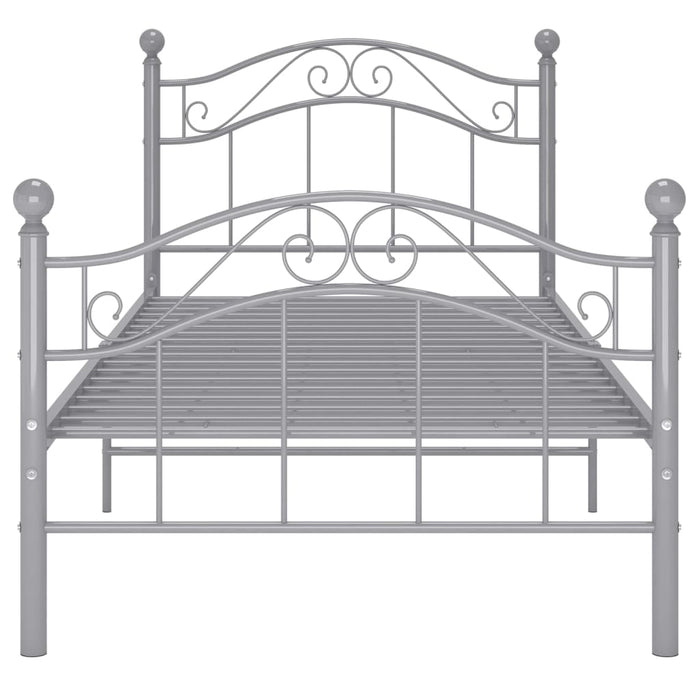 Giroletto-Struttura Letto Grigio in Metallo 90x200 cm 925676