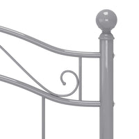 Giroletto-Struttura Letto Grigio in Metallo 90x200 cm 925676