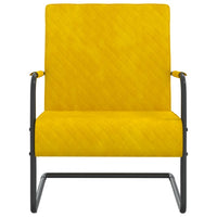 Sedia a Sbalzo Giallo Senape in Velluto cod 10953