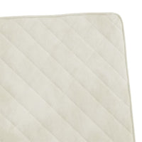 Sedia a Sbalzo Bianco Crema in Velluto 325733