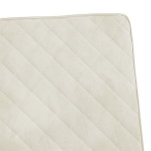 Sedia a Sbalzo Bianco Crema in Velluto 325733