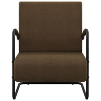 Poltrona Marrone Scuro in Tessuto 325740