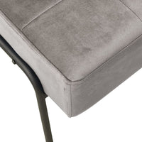 Poltrona Relax 65x79x87 cm Grigio Chiaro in Velluto 325770
