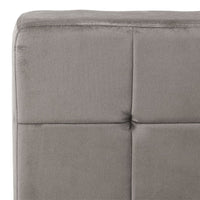 Poltrona Relax 65x79x87 cm Grigio Chiaro in Velluto 325770