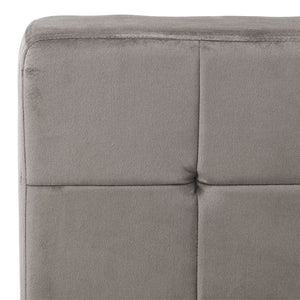 Poltrona Relax 65x79x87 cm Grigio Chiaro in Velluto 325770
