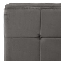 Poltrona Relax 65x79x87 cm Grigio Scuro in Velluto 325771