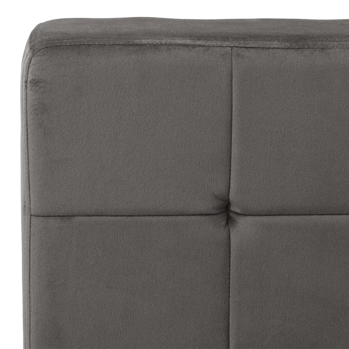 Poltrona Relax 65x79x87 cm Grigio Scuro in Velluto 325771