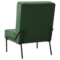 Poltrona Relax 65x79x87 cm Verde Scuro in Velluto 325772