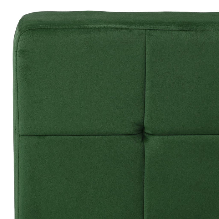 Poltrona Relax 65x79x87 cm Verde Scuro in Velluto 325772