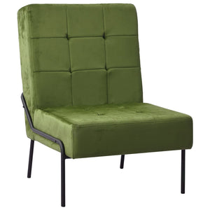 Poltrona Relax 65x79x87 cm Verde Chiaro in Velluto 325773