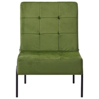 Poltrona Relax 65x79x87 cm Verde Chiaro in Velluto 325773