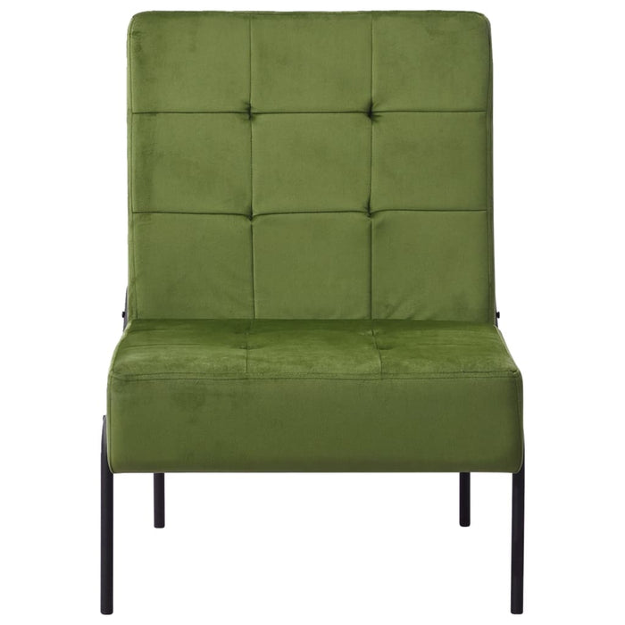 Poltrona Relax 65x79x87 cm Verde Chiaro in Velluto 325773