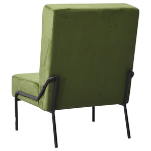 Poltrona Relax 65x79x87 cm Verde Chiaro in Velluto 325773
