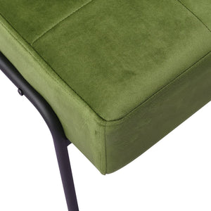 Poltrona Relax 65x79x87 cm Verde Chiaro in Velluto 325773