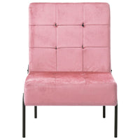 Poltrona Relax 65x79x87 cm Rosa in Velluto 325774