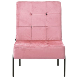 Poltrona Relax 65x79x87 cm Rosa in Velluto 325774