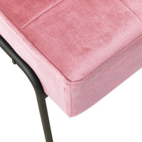 Poltrona Relax 65x79x87 cm Rosa in Velluto 325774