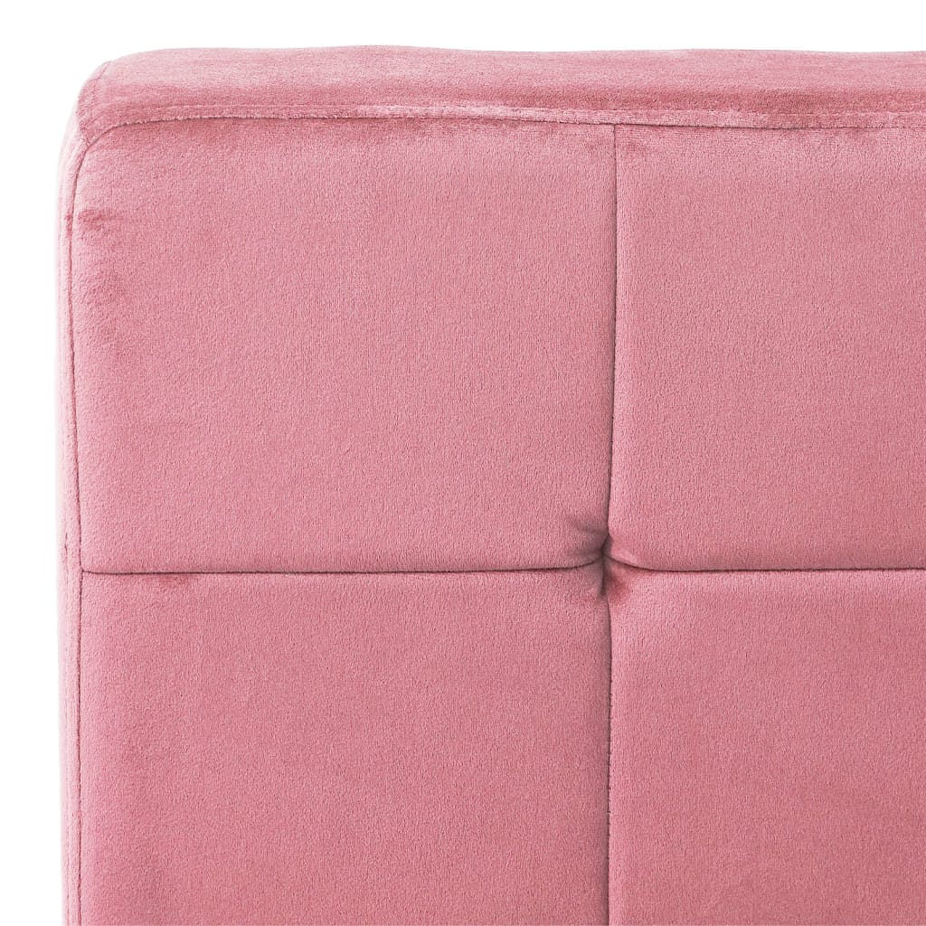 Poltrona Relax 65x79x87 cm Rosa in Velluto 325774