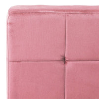 Poltrona Relax 65x79x87 cm Rosa in Velluto 325774