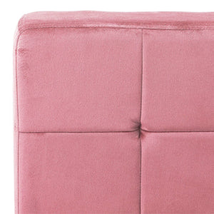 Poltrona Relax 65x79x87 cm Rosa in Velluto 325774