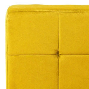 Poltrona Relax 65x79x87 cm Giallo Senape in Velluto 325777