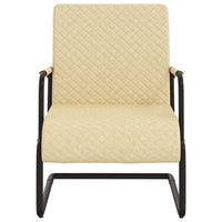 Sedia a Sbalzo Crema in Similpelle cod mxl 21871