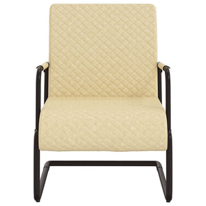 Sedia a Sbalzo Crema in Similpelle cod mxl 21871