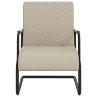 Sedia a Sbalzo Grigio Chiaro in Similpelle cod mxl 21665